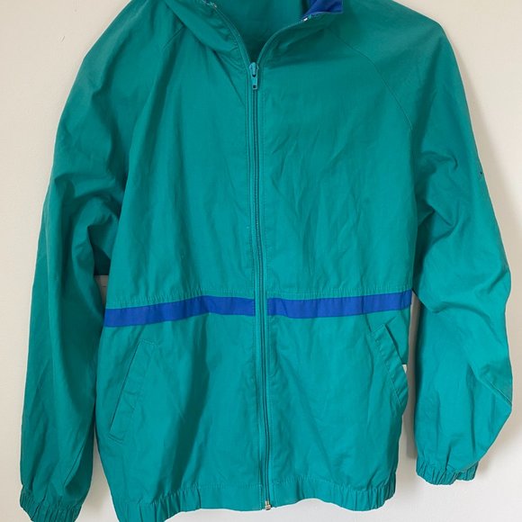 Light Turquoise and Blue Vintage Windbreaker - Picture 2 of 5